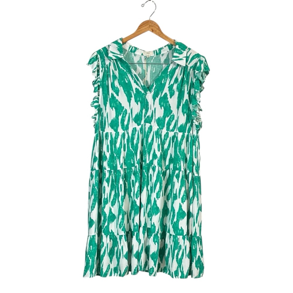 OTT Floral Tiered Ruffle Mini Dress